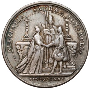 Hochzeitsmedaille von Ludwig XV. und Maria Leszczyńska, 1725