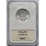 2 zloty z roku 1973