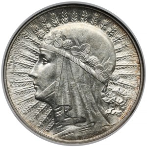 Tête de femme, 5 zlotys, 1934