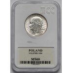 Tête de femme, 5 zlotys, 1934