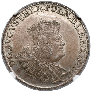 August III Sas, Złotówka Gdańsk 1762 REOE