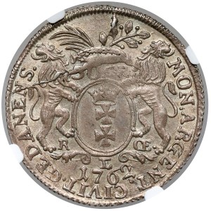 August III Sas, Złotówka Gdańsk 1762 REOE