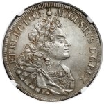 August II the Strong, 1709 ILH Thaler, Dresden - MONOGRAM - rare
