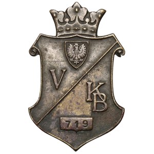 CONSPIRACY, Security Corps / Security Staff, Badge - District V / Lublin [719]