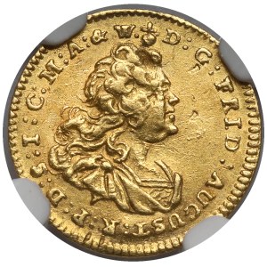 August III of Saxony, 1/4 ducat, 1743, FWóF, Dresden