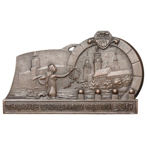 Warsaw to Wawel Castle Plaque, 1917 (Wiśniewski)