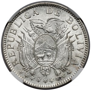 Bolivia, 50 centavos, 1909-H