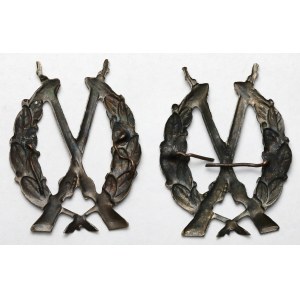 Second Polish Republic, Infantry Non-Commissioned Officers' School - Collar Caps (2 pcs.)