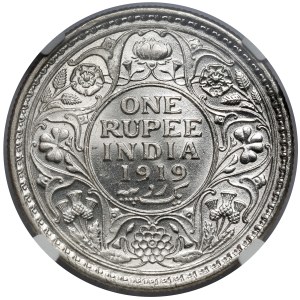 Britisch-Indien, Georg V., Rupie 1919
