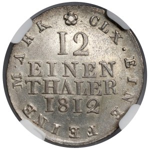 Saxony, Frederick Augustus I, 1/12 thaler, 1812, SGH