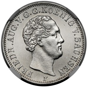 Sasko, Fridrich August, 1/6 talára 1846 F