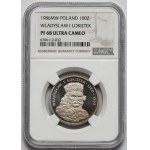Spiegelprägung 100 Złoty 1986 Władysław I. Łokietek