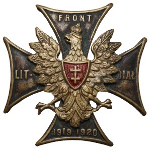 Badge, Lithuanian-Belarusian Front 1919–1920 — painted shield