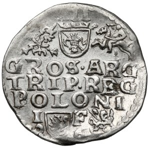 Sigismund III. Wasa, Trojak aus Lublin 1596 – Datum unter IF – SELTEN