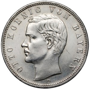 Bavaria, 5 marks, 1913 D, Munich