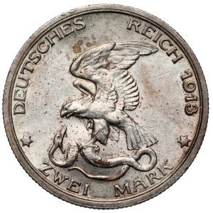 Prusko, 2 marky 1913 A, Berlín – Bitka národov