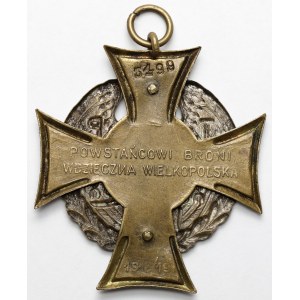 Second Polish Republic, Wielkopolska Grateful to the Insurgents Badge, ZTPiW ZZ RP [3499] - Inverted N