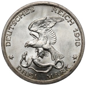Prussia, 3 marks 1913-A, Berlin - Battle of the Nations