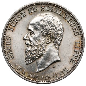 Schaumburg-Lippe, 3 marks 1911 A, Berlin - posthumous