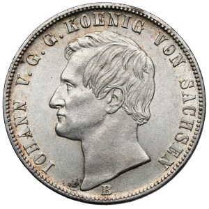 Sachsen, Johann V., Taler 1869 B, Dresden
