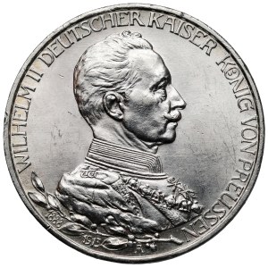 Prussia, 3 marks 1913 A, Berlin - 25th Anniversary of the Reign
