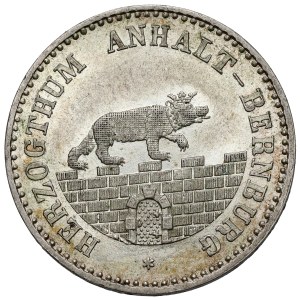Anhalt-Bernburg, 1/6 thaler, 1862 A
