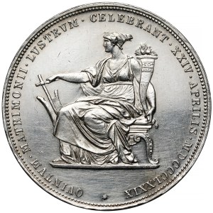 Rakúsko, František Jozef I., 2 guldeny, 1879 – strieborné výročie