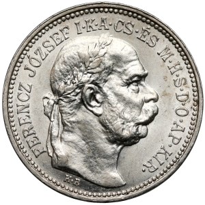 Hungary, Franz Joseph I, 1 korona, 1912