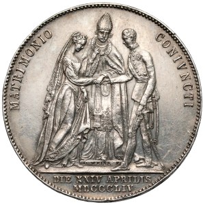 Austria, Franz Joseph I, 1854 Gulden – Wedding Commemorative Coin