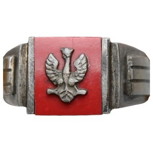 Zweite Polnische Republik, Patriotischer Siegelring, Krakau – aus Silber