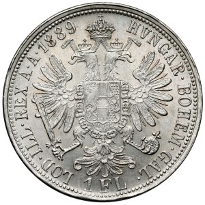 Rakousko, František Josef I., 1 florin, 1889