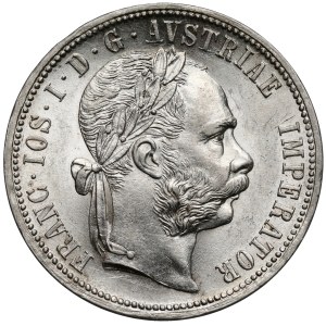 Austria, Franz Joseph I, 1 florin, 1877