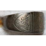 World War II, Patriotic Signet Ring, Siberia 1940 — God, Honor, Fatherland — Eagle Without a Crown