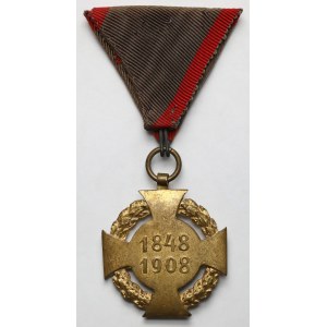 Austria, Franciszek Józef I, Krzyż Jubileuszowy Wojskowy 1848-1908