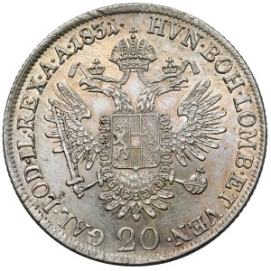 Rakúsko, František I., 20 krajcarov 1831 A, Viedeň