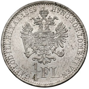 Austria, Franz Joseph I, 1/4 florin, 1859 E, Karlsburg