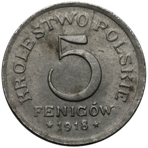 Königreich Polen, 5 Pfennig, 1918