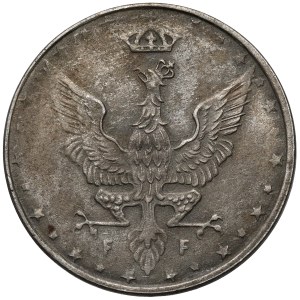 Königreich Polen, 10 Pfennig 1917 – INSCHRIFT NAH – breit 1