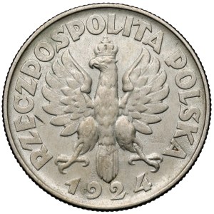 Donna e spighe, 2 złoty, 1924, Filadelfia - RETRO