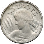 Donna e spighe, 2 złoty, 1924, Filadelfia - RETRO