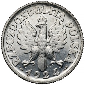 Kobieta i kłosy 2 złote 1924 Paryż