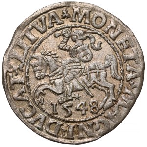 Sigismund II Augustus, Vilnius Half-Groschen, 1548 – Roman – LI
