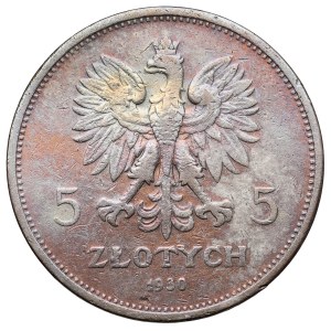 Znak v hodnote 5 zlotých z roku 1930