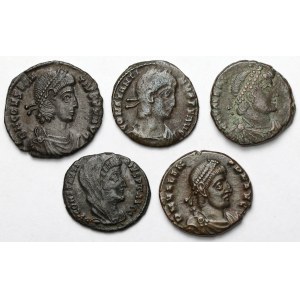 Impero Romano, Follis - set (5 pezzi)