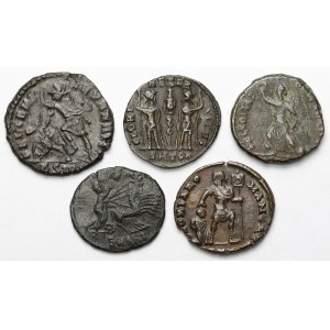 Impero Romano, Follis - set (5 pezzi)