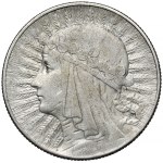Frauenkopf 5 Złoty 1932 mit Prägezeichen, Warschau – selten
