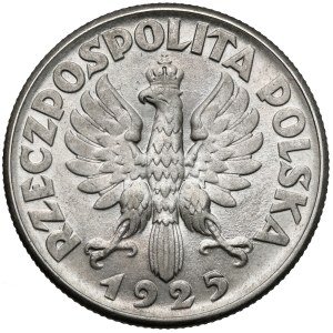 Woman and Ears of Wheat, 2 zlote, 1925, no dot, Philadelphia