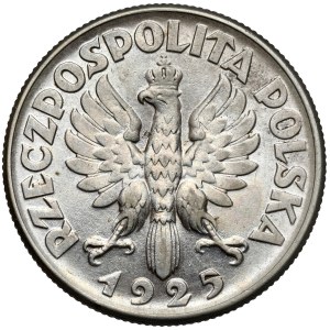 Donna e spighe, 2 złoty, 1925, senza punto, Filadelfia