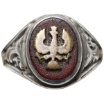 Legions (?) Patriotic Signet Ring with an Eagle - in silver