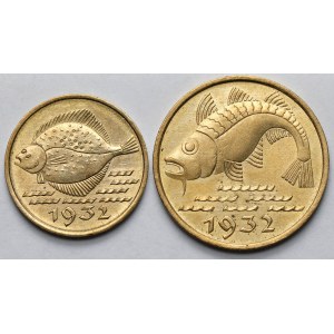 Gdańsk, 5 and 10 fenigs, 1932 - set (2 pieces)